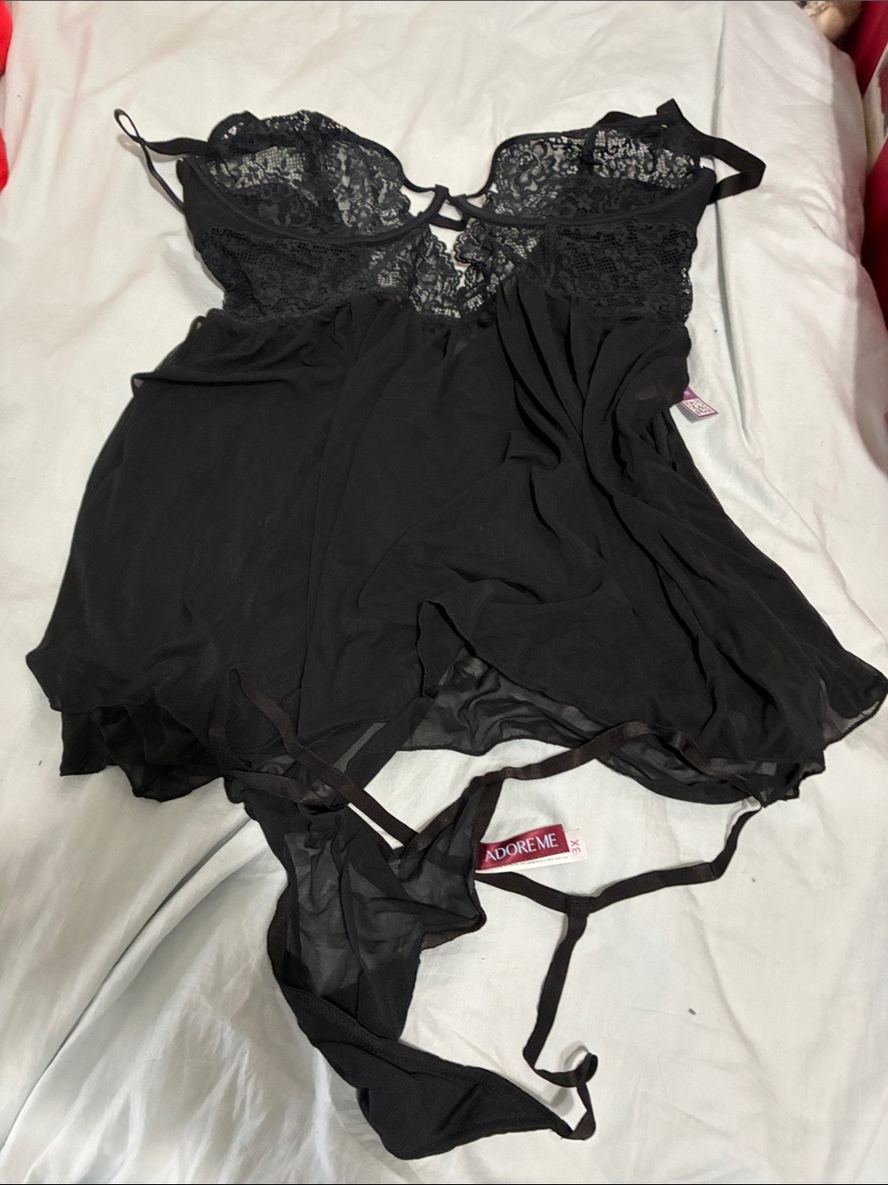 Adore Me 3X NEW black Lingerie